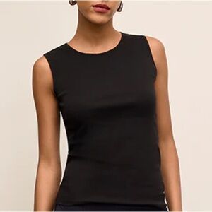 MM LaFleur NWT Paige Pima Cotton Ribbed Sleeveless Tank Size Medium